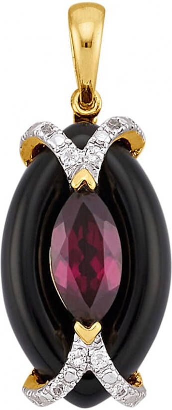 KLiNGEL Hanger van verguld zilver Zwart