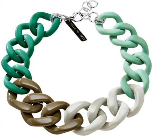 KLiNGEL Ketting met multicolor schakeltjes Groen