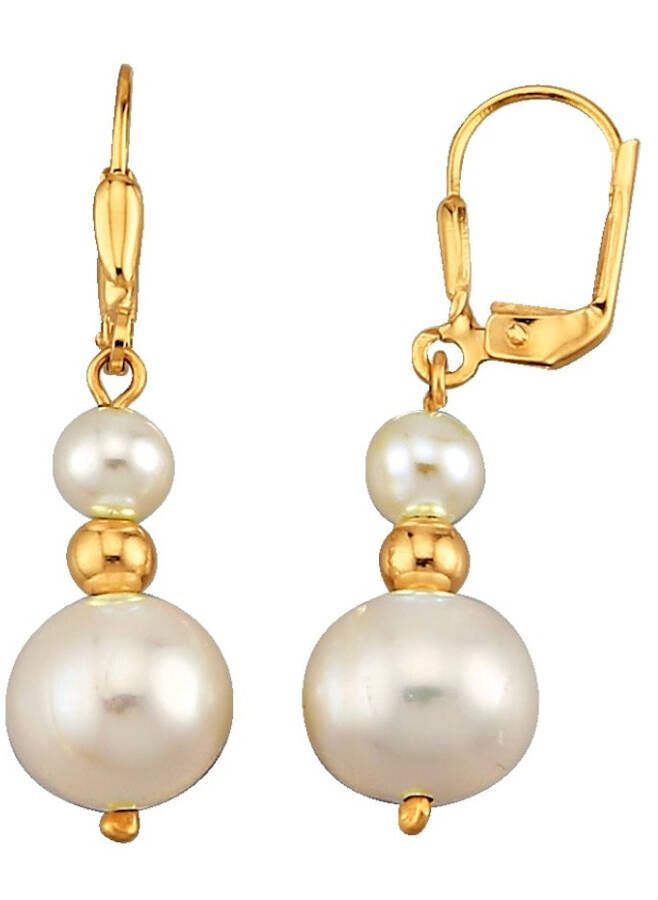 KLiNGEL Oorbellen met cultivé zoetwaterparels met cultivé zoetwaterparels Goudkleur