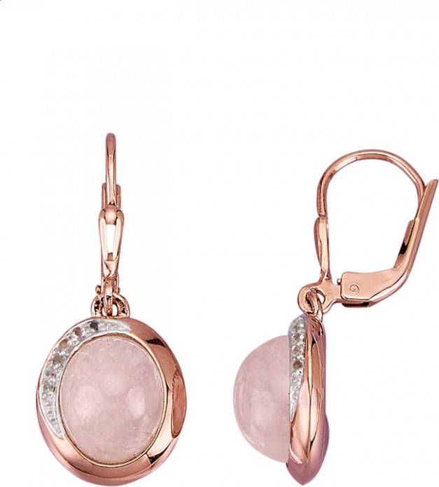 KLiNGEL Oorbellen met morganiet Roze