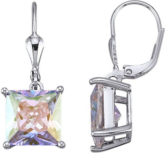 KLiNGEL Oorbellen met synth. zirkonia Zilverkleur