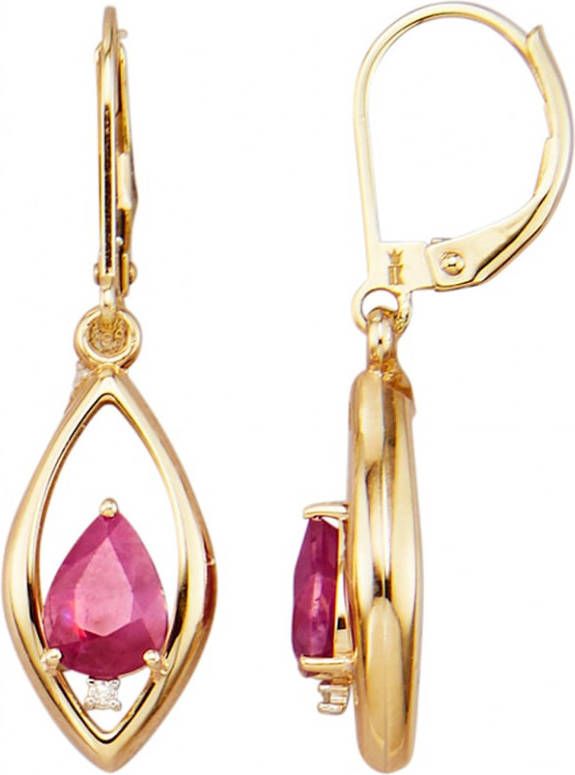 KLiNGEL Oorbellen Rood