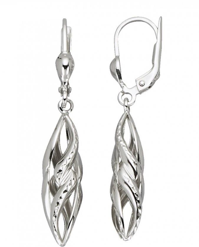 KLiNGEL Oorbellen van echt zilver Zilverkleur