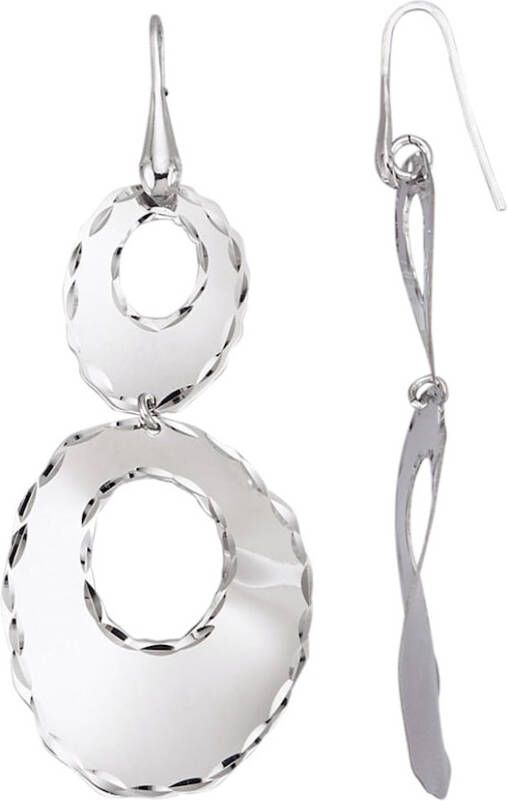 KLiNGEL Oorbellen van echt zilver Zilverkleur