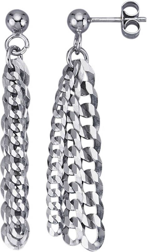 KLiNGEL Oorbellen van echt zilver Zilverkleur