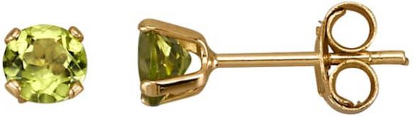 KLiNGEL Oorstekers met peridot Goudkleur