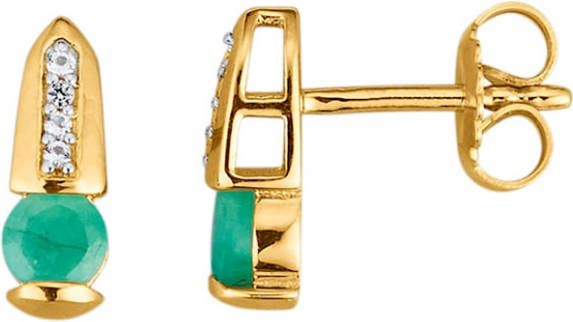 KLiNGEL Oorstekers met smaragd Groen