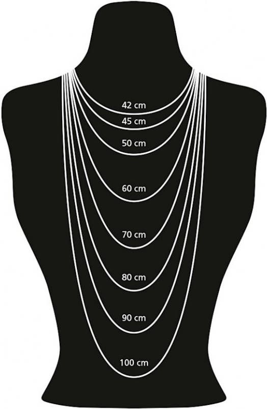 KLiNGEL Y vormig collier van zwarte agaat Zwart