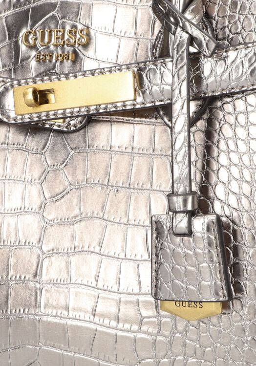 Guess Paarse Handtas Enisa High Society Satchel