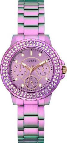 Guess Horloges Watch Crown Jewel GW0410L4 Zilverkleurig