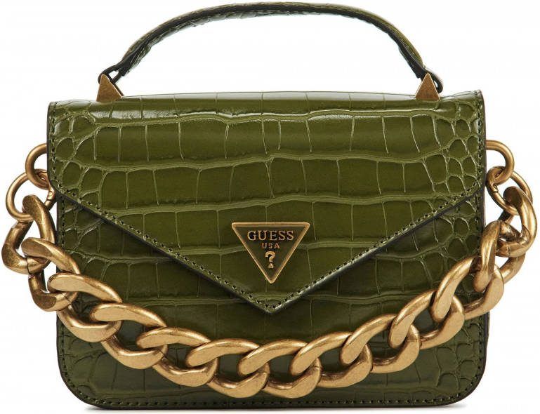 Guess Unisex leren unisex crossbodytassen retour mini