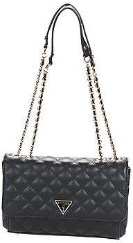 Guess Schoudertas Cessily Convertible Xbody Flap Zwart