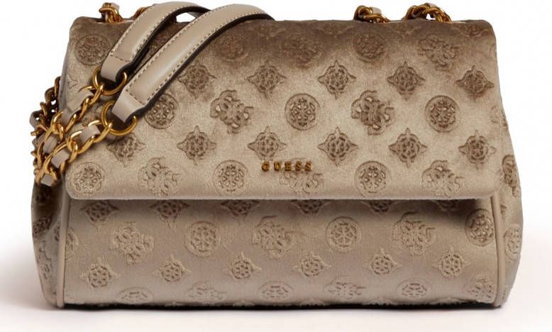 Guess Crossbodytas Kimi Convertible Xbody Flap Goudkleurig