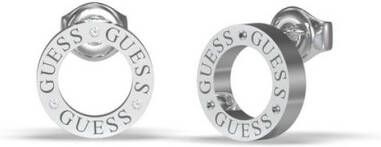 Guess Oorbellen Circle Lights JUBE03173JWRHT Zilverkleurig