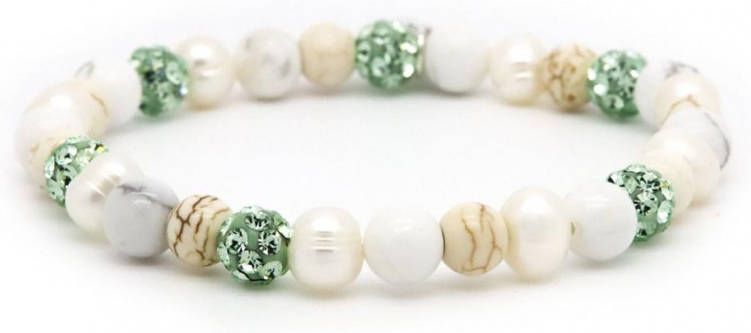 Karma Armbanden Spiral Bright Leaf Elastic XS Groen