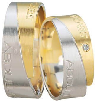Christian Bicolor diamanten trouwringen