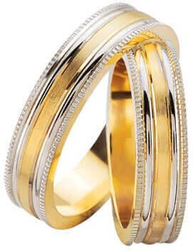 Christian Bicolor diamanten trouwringen hoogglans