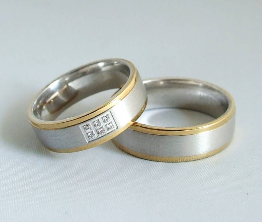 Christian Bicolor trouwringen met diamanten