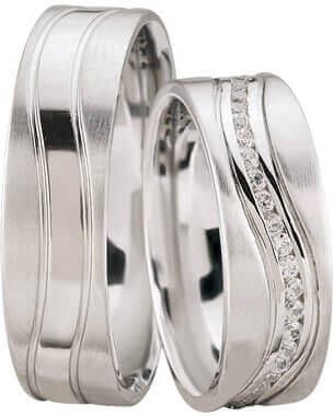 Christian Diamanten trouwringen gedraaid model