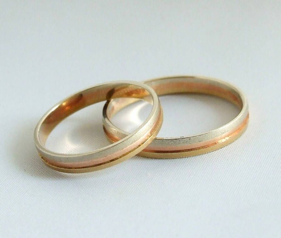 Christian Gouden tricolor trouwringen