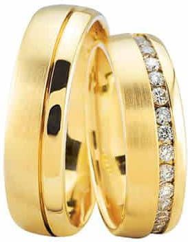 Christian Gouden trouwringen met 37 diamanten