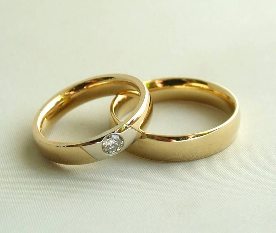 Christian Gouden trouwringen met diamant