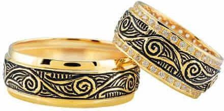 Christian Gouden trouwringen oosters model