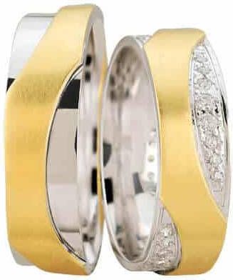 Christian Trouwringen bicolor fantasie model