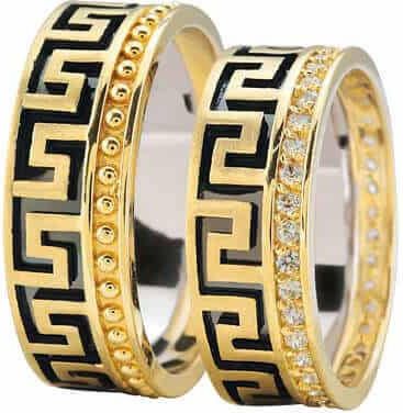 Christian Trouwringen grieks ontwerp