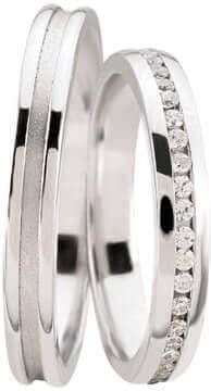 Christian Trouwringen met diamanten