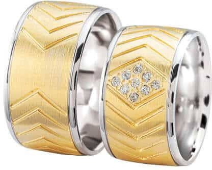 Christian Trouwringen met diamanten