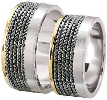 Christian Trouwringen met torsringen