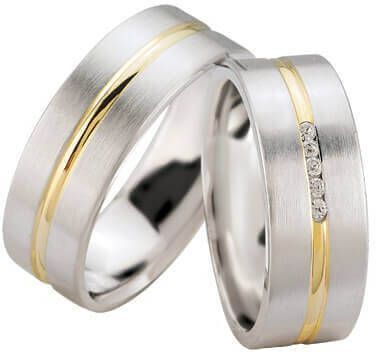 Christian Wit en hoogglans trouwringen