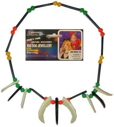 Confetti Indianenketting kralen+tanden