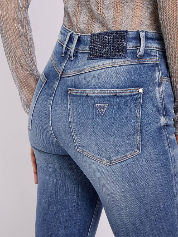 Guess 1981 Mid waist skinny jeans met donkere wassing
