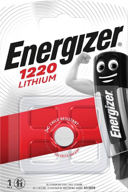 Energizer Lithiumbatterij voor rekenmachines, horloges en multifunctioneel CR1220