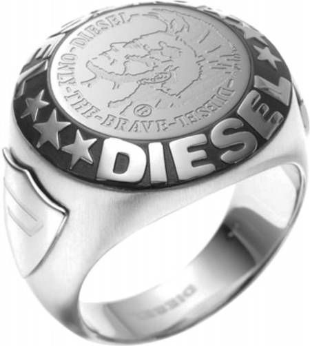 Diesel Heren Ring DX0182040 zilverkleurig