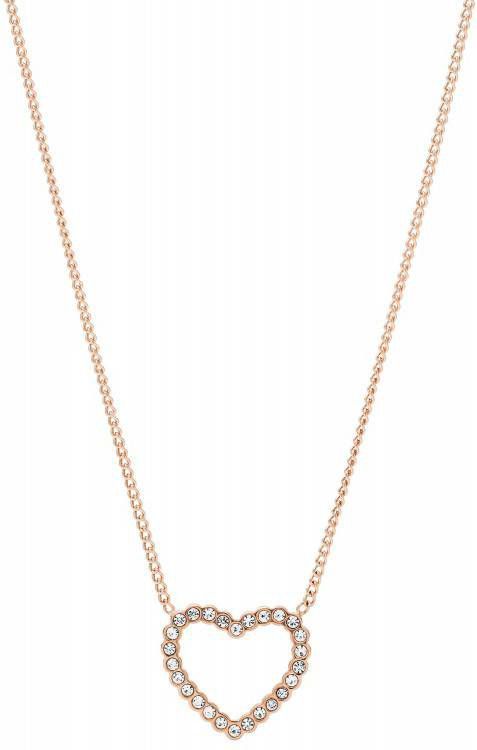 Fossil Vintage Glitz collier van roestvrij staal