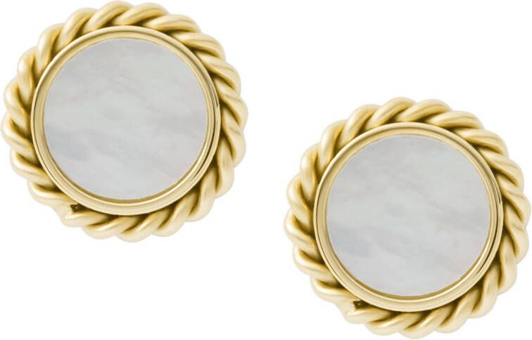 Fossil oorbellen JF03797710 Val goud