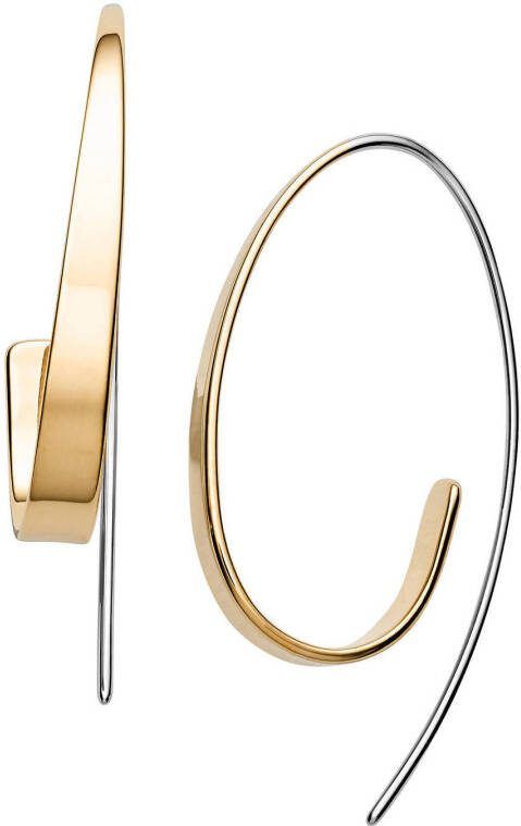 skagen Kariana oorbellen met goudkleurige plating