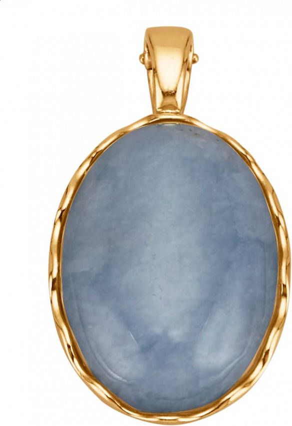 Diemer Farbstein Cliphanger met angeliet cabochon Blauw