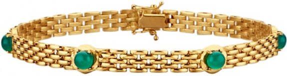 Diemer Farbstein Armband met smaragden Groen