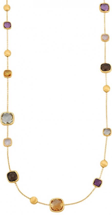 Diemer Farbstein Collier met gekleurde stenen Multicolor