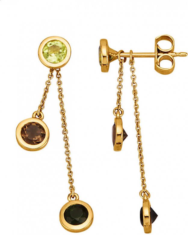 Diemer Farbstein Oorbellen met gekleurde stenen Multicolor