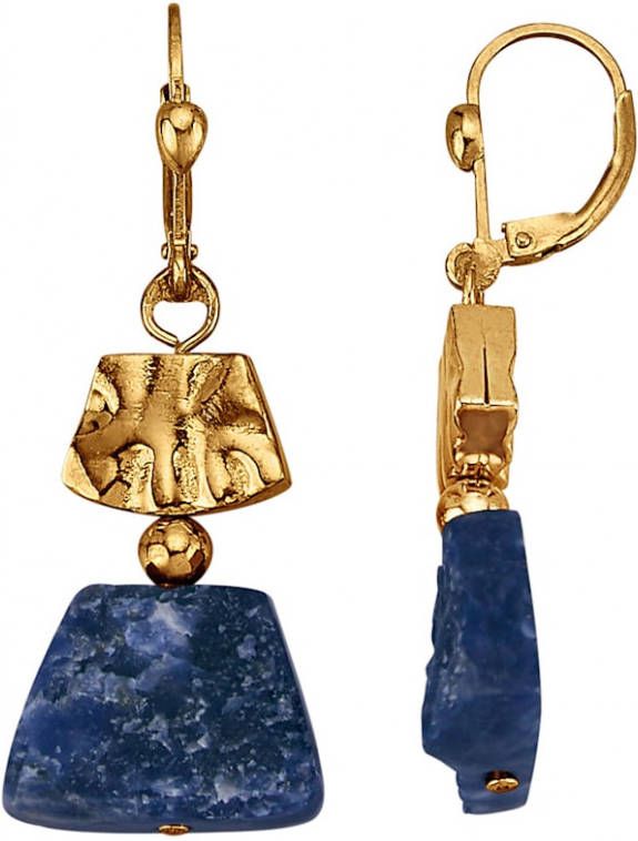 Diemer Farbstein Oorbellen met sodalieten Blauw