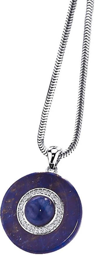 Diemer Farbstein Hanger met gekleurde stenen Blauw