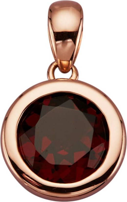 Diemer Hanger met granaat, 18 kt. roodgoud Rood