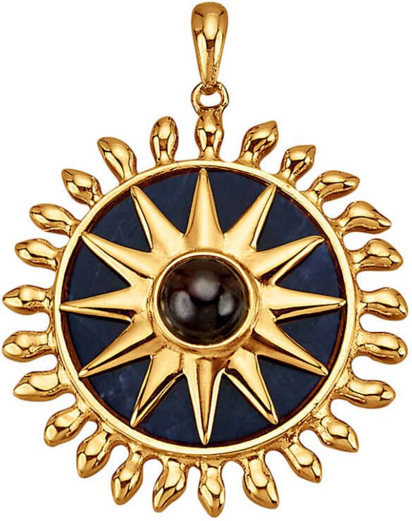 Diemer Farbstein Hanger Zon met sodaliet en granaat Blauw