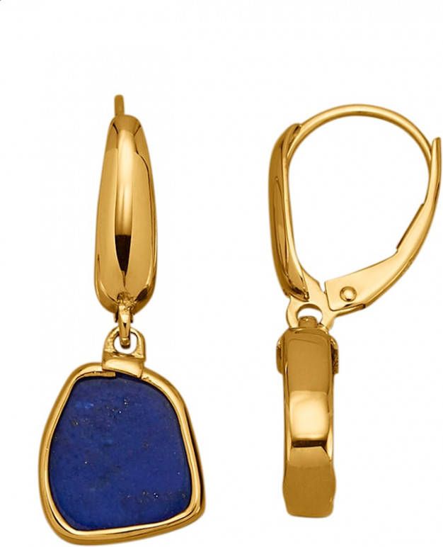 Diemer Farbstein Oorbellen met lapis lazuli Blauw