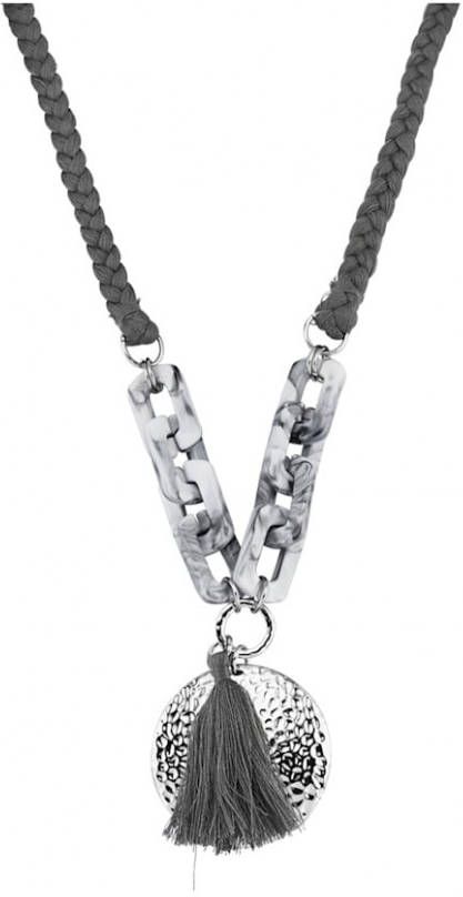 KLiNGEL Collier met grijze elementen Multicolor